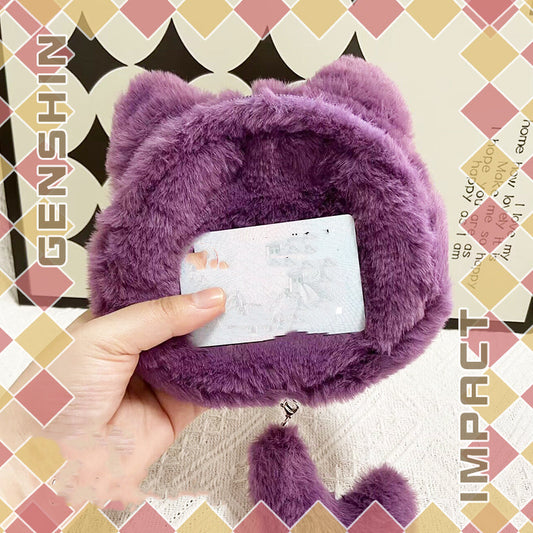 Smile House Plush Genshin Impact Lyney Card Coin Purse Bag