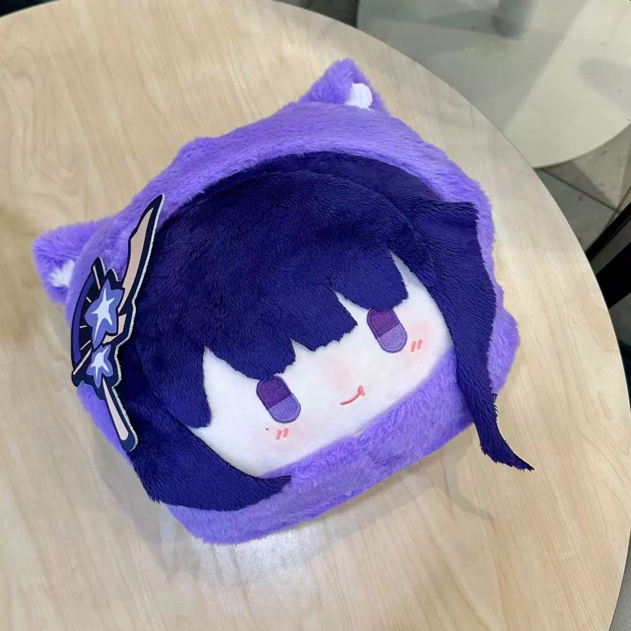 Smile Genshin Impact Plushies Baal Raiden Shogun 30CM Plush Hands Warmer Pillow