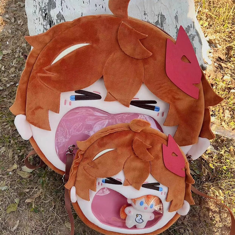 Smile House Plush Genshin Impact Tartaglia Childe Crossbody Bag Backpack