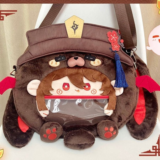 Smile House Plush Genshin Impact Fanart Hutao Hu Tao Inspired Crossbody Bag Backpack
