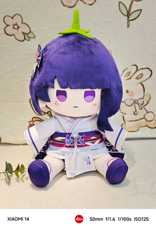 Smile House Plush Genshin Impact Plushies Raiden Shogun Baal Eggplant Ver 40CM Plush Doll