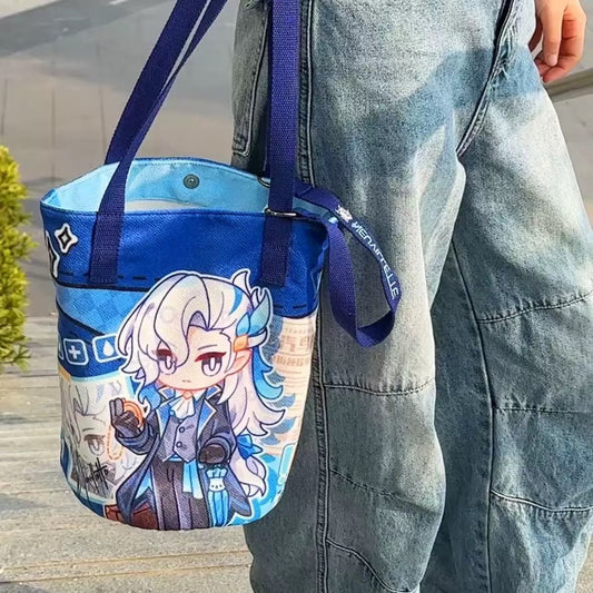 Smile House Plush Genshin Impact Fanart Furina Neuvillette Crossbody Bag