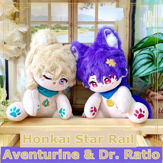 Smile House Plush Honkai Star Rail Plushies Aventurine Dr. Ratio Animal Plush Doll 15CM