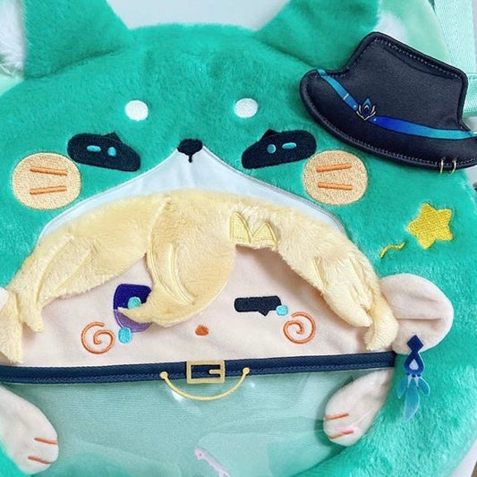 Smile House Plush Honkai: Star Rail Aventurine Inspired Bag Backpack Crossbody Bag