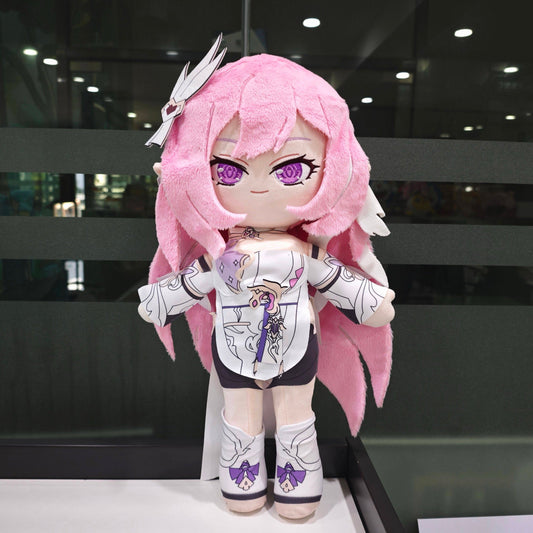 Smile House Plush Honkai Impact3 Plushies Elysia 45CM Standing Plush Doll With Skeleton