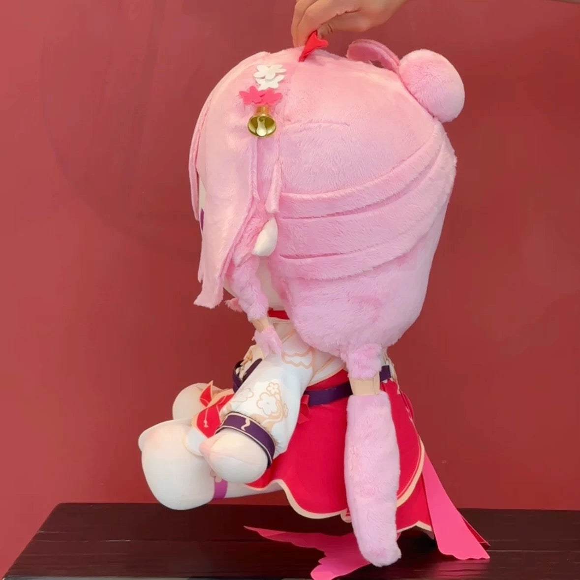 Smile House Plush Honkai Impact 3 Plushie Elysia Peachy Spring Staring Eyes Plush Doll 40CM