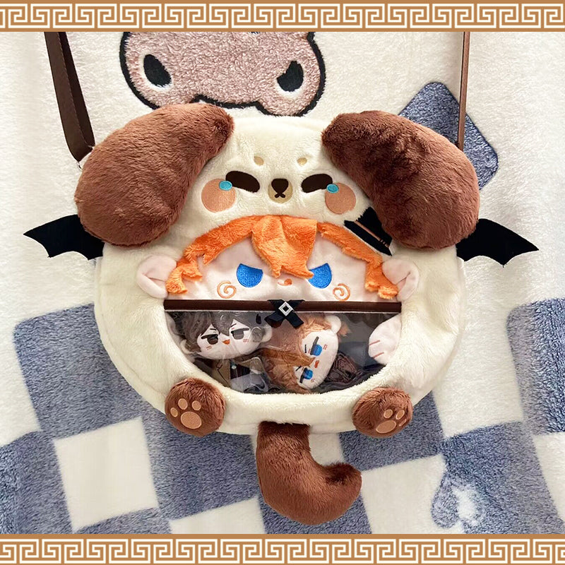 Smile House Plush Anime Chu Backpack Corssbody Bag