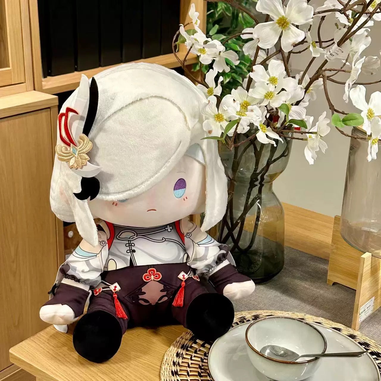 Smile House Plush Genshin Impact Plushies Staring Shenhe Shen He 40CM Plush Doll