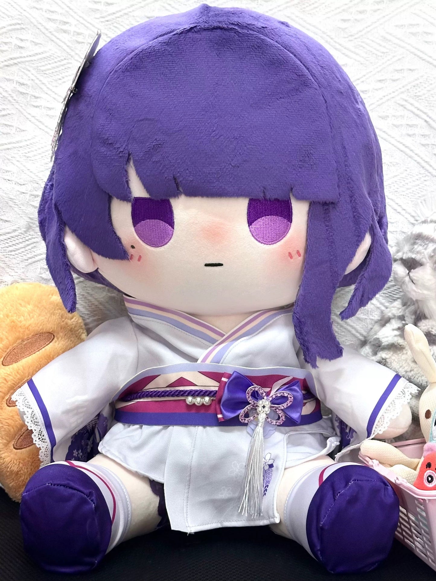 Smile House Plush Genshin Impact Plushie Big Eyes Baal Ei Raiden Shugun 40CM Plush Doll