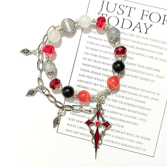 Smile House Plush Genshin Impact The Knave Arlecchino Inspired Bracelet