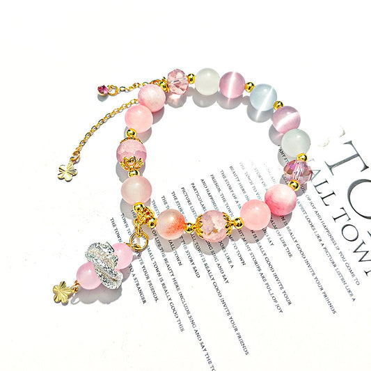 Smile House Plush Game Wuthering Waves Jinhsi Peach Blossom Inspired Bracelet