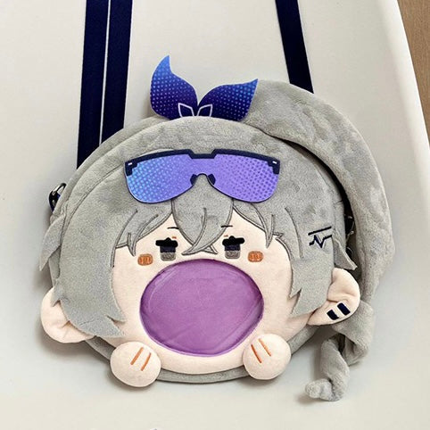 Smile House Plush Honkai Star Rail Silver Wolf Silverwolf Crossbody Bag Backpack
