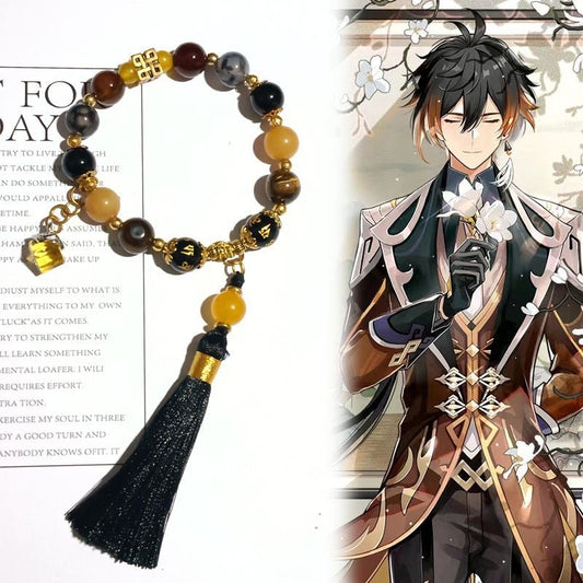 ¡¾Free Shipping¡¿Smile House Plush Genshin Impact Zhongli Inspired Bracelets