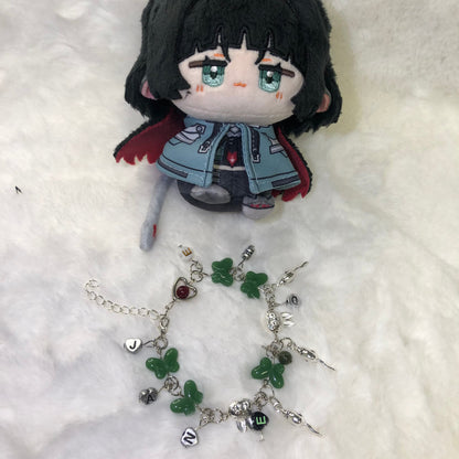 Free Shipping Smile House Plush Zenless Zone Zero ZZZ Jane Doe Inspired Flat Beads Bracelet