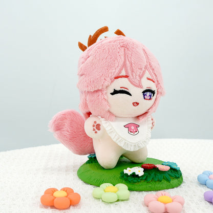 Smile House Plush Genshin Impact Fanart Plushie Yae Miko Cute Plush Doll 12 CM