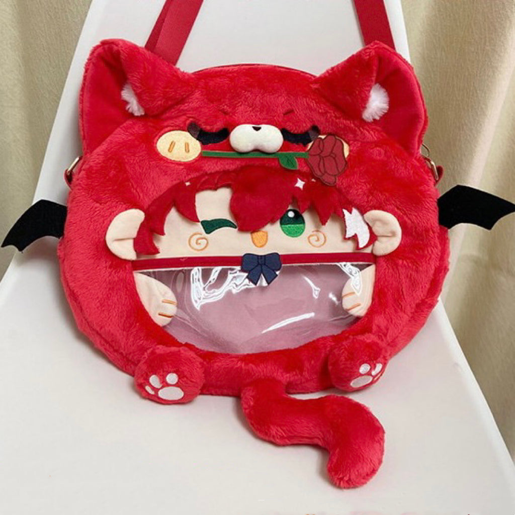 Smile House Plush Honkai Star Rail Argenti Inspired Backpack Crossbody Bag