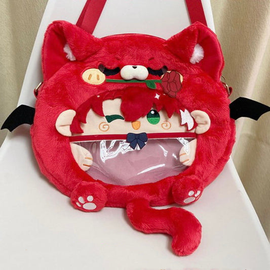 Smile House Plush Honkai Star Rail Argenti Inspired Backpack Crossbody Bag