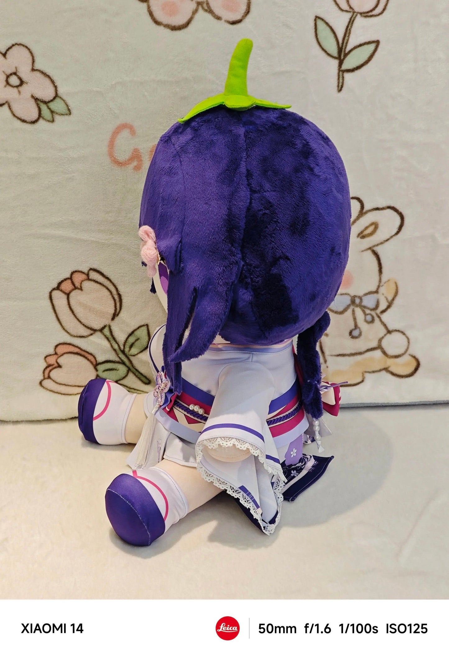 Smile House Plush Genshin Impact Plushies Raiden Shogun Baal Eggplant Ver 40CM Plush Doll