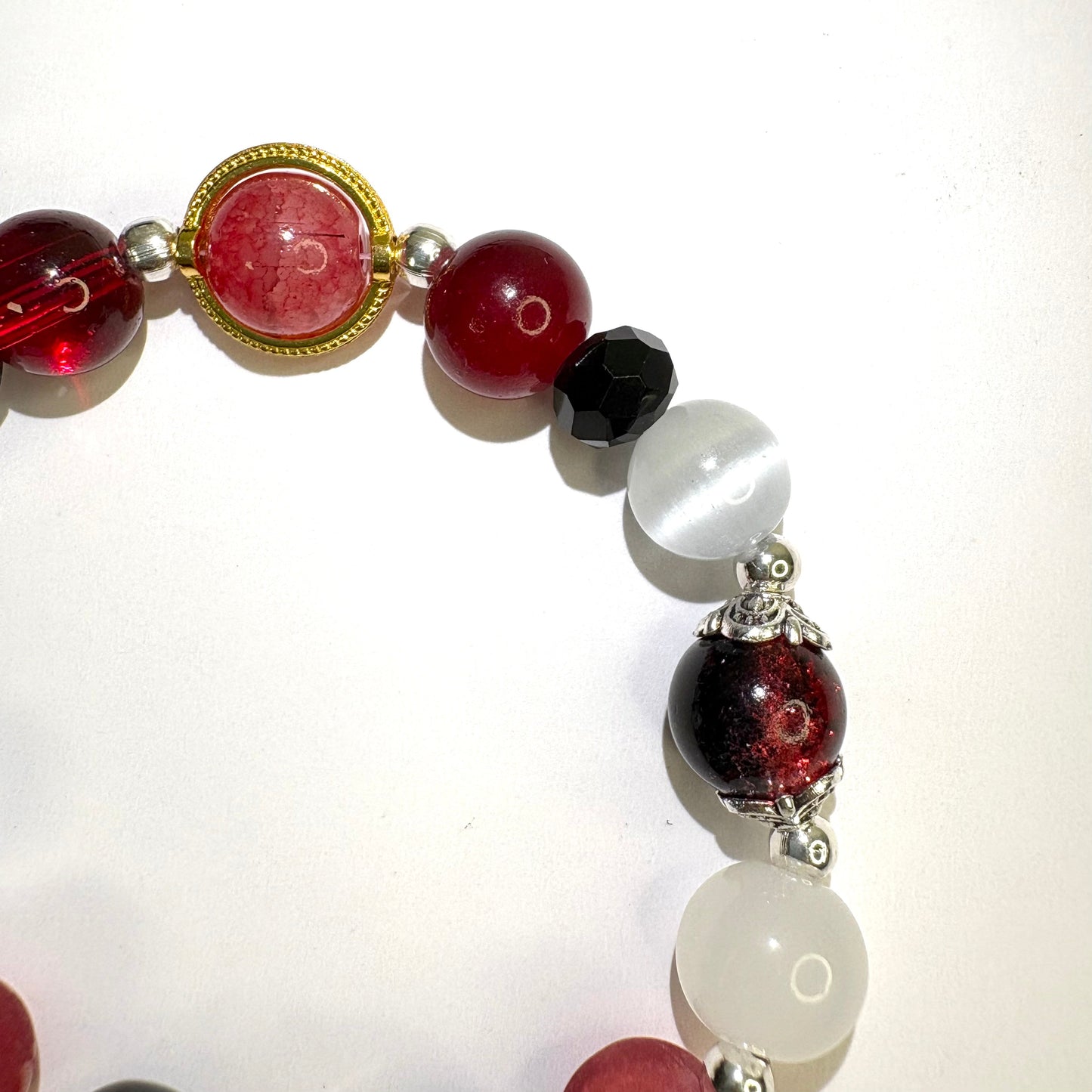 Smile House Plush Genshin Impact Hutao Hu Tao Cherries Snow-Laden Inspired Round Bracelet