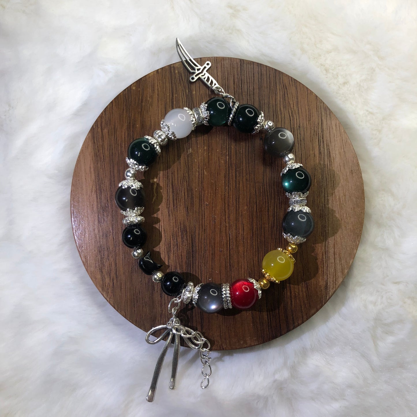 Free Shipping Smile House Plush Zenless Zone Zero ZZZ Miyabi Inspired Round Bracelet