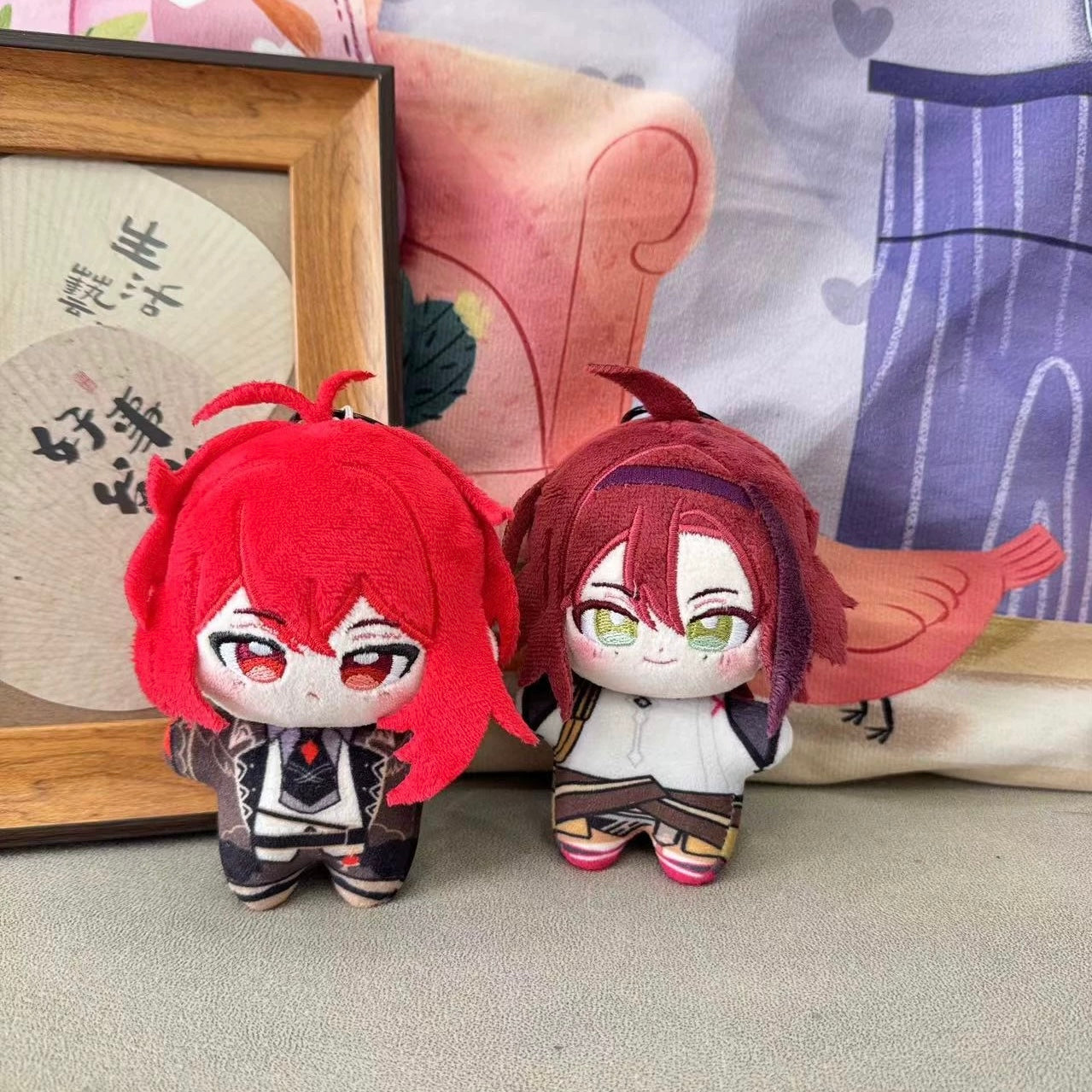 Smile House Plush Genshin Impact Plushies Keqing Klee Shikanoin Heizou Diluc HX Style 12 CM Plush Doll