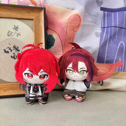 Smile House Plush Genshin Impact Plushies Keqing Klee Shikanoin Heizou Diluc HX Style 12 CM Plush Doll
