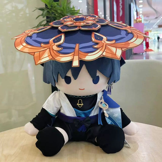 Smile House Plush Genshin Impact plushie Scaramouche Wanderer Staring Eyes Plush Doll 40CM