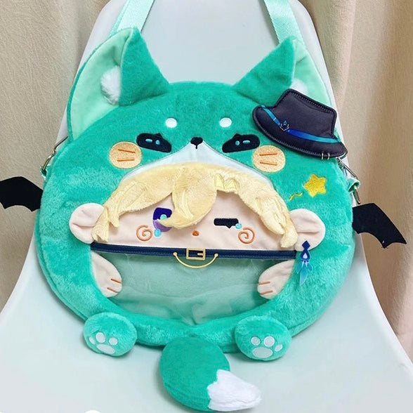 Smile House Plush Honkai: Star Rail Aventurine Inspired Bag Backpack Crossbody Bag