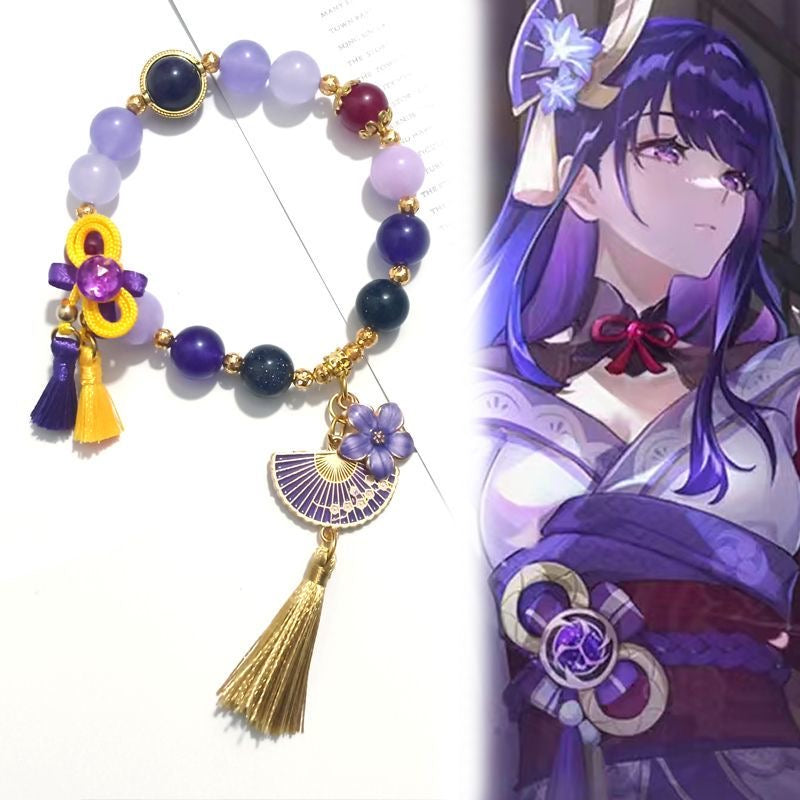 ¡¾Free Shipping¡¿Smile House Plush Genshin Impact Baal Raiden Shogun Inspired Bracelets