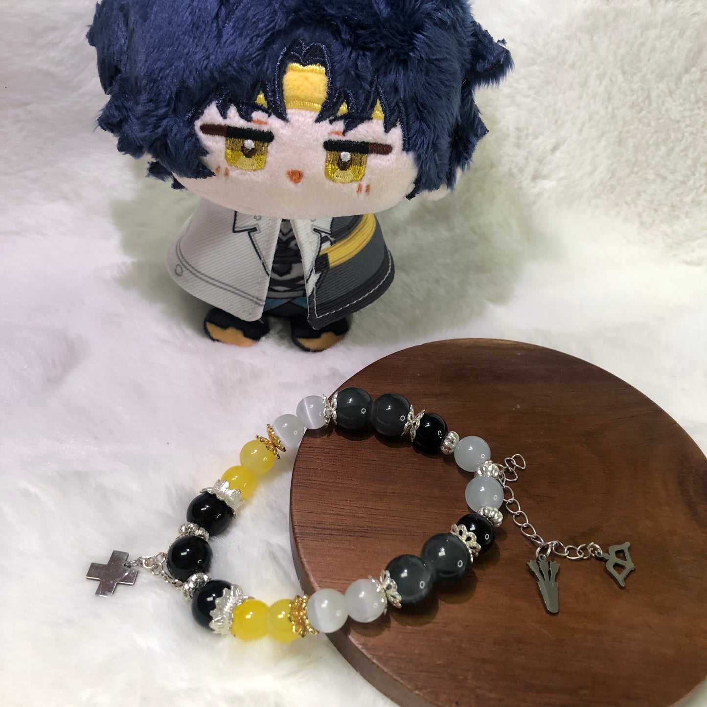 Smile House Plush Zenless Zone Zero ZZZ Harumasa Inspired Round Bracelet