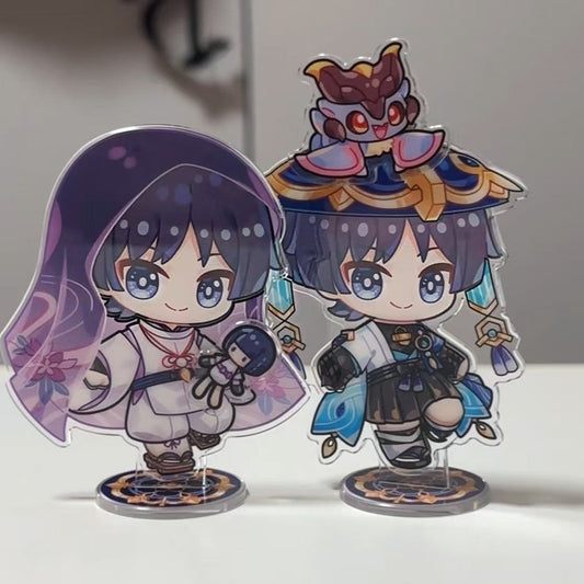 Smile House Plush Genshin Impact Wanderer Scaramouche Magnetic Dress Up Standee