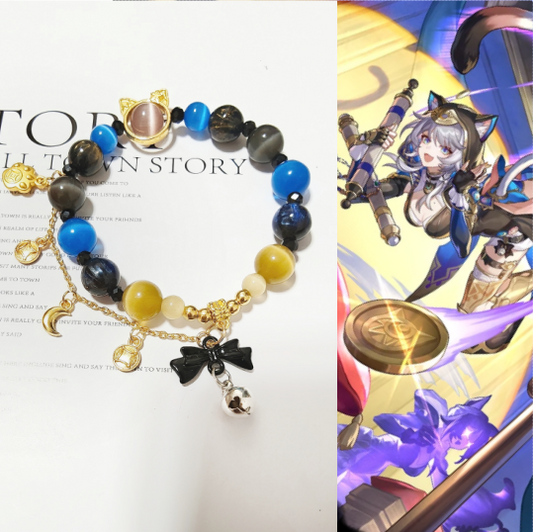 Smile House Plush Honkai Star Rail Cipher Inspired Round Bracelet