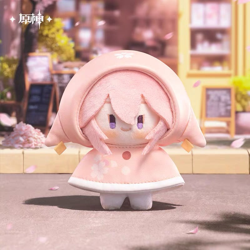 Smile House Plush Drop Series: Genshin Impact Official Characters Play In The Rain Style Plush Doll 12CM