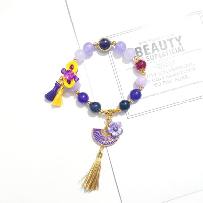 ¡¾Free Shipping¡¿Smile House Plush Genshin Impact Baal Raiden Shogun Inspired Bracelets