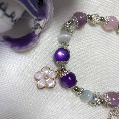 Smile House Plush Honkai Star Rail Castorice Inspired Round Bracelet