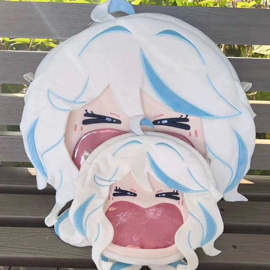 ¡¾Free Shipping¡¿Smile House Plush Game Genshin Impact Furina Backpack Crossbody Bag