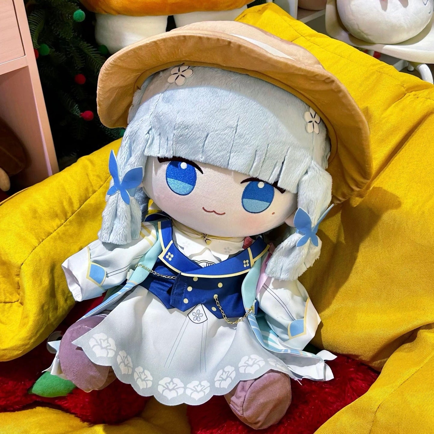 Smile House Plush Genshin Impact Plushies Big Eyes Ayaka Fontaine Springbloom Missive 40CM Plush Doll
