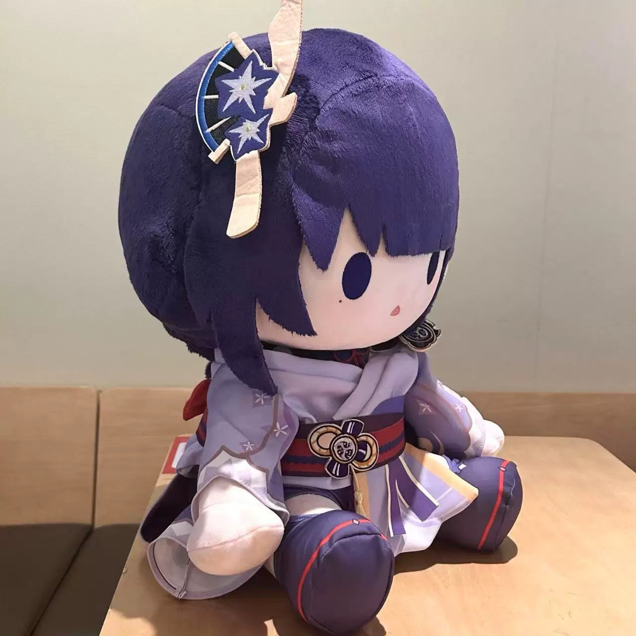 Smile House Plush Genshin Impact Plushie Staring Baal Ei Raiden Shugun 40CM Plush Doll