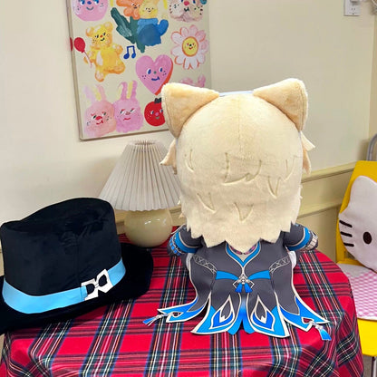 Smile House Plush Honkai: Star Rail Plushies Cat Aventurine 40CM Plush Doll With Hat