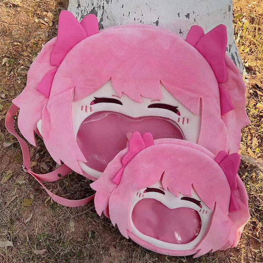 Smile House Plush Puella Magi Madoka Magica Kaname Madoka Crossbody Bag Backpack