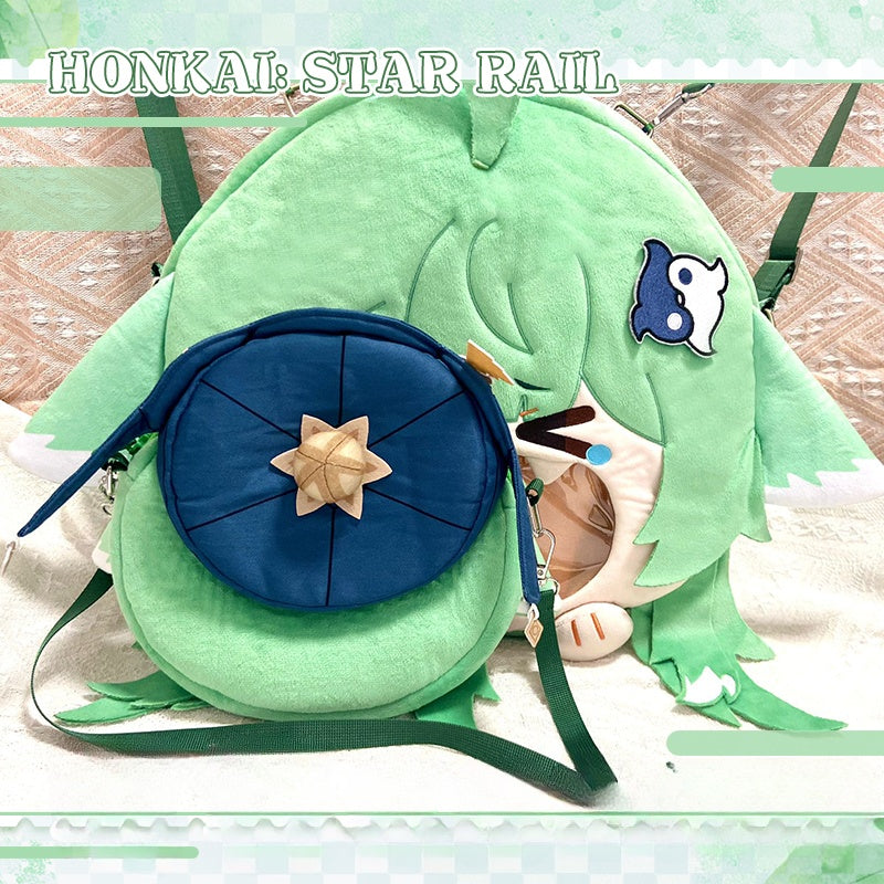Smile House Plush Honkai: Star Rail Fanart Huohuo Huo Huo Crossbody Bag Backpack