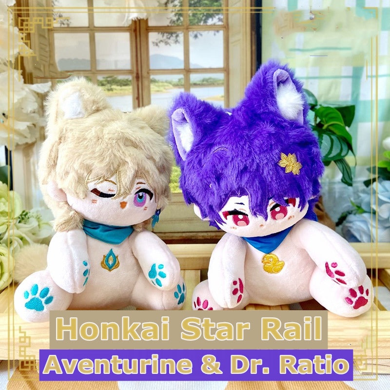 Smile House Plush Honkai Star Rail Plushies Aventurine Dr. Ratio Animal Plush Doll 15CM