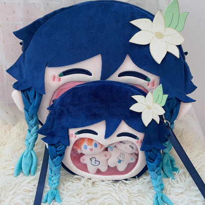 Smile House Plush Game Genshin Impact Venti Backpack Crossbody Bag
