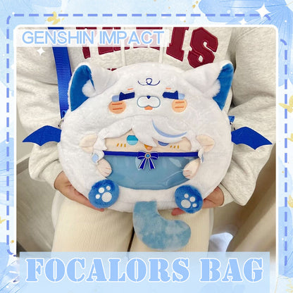 Smile House Plush Genshin Impact Focalors Furina Crossbody Bag Backpack
