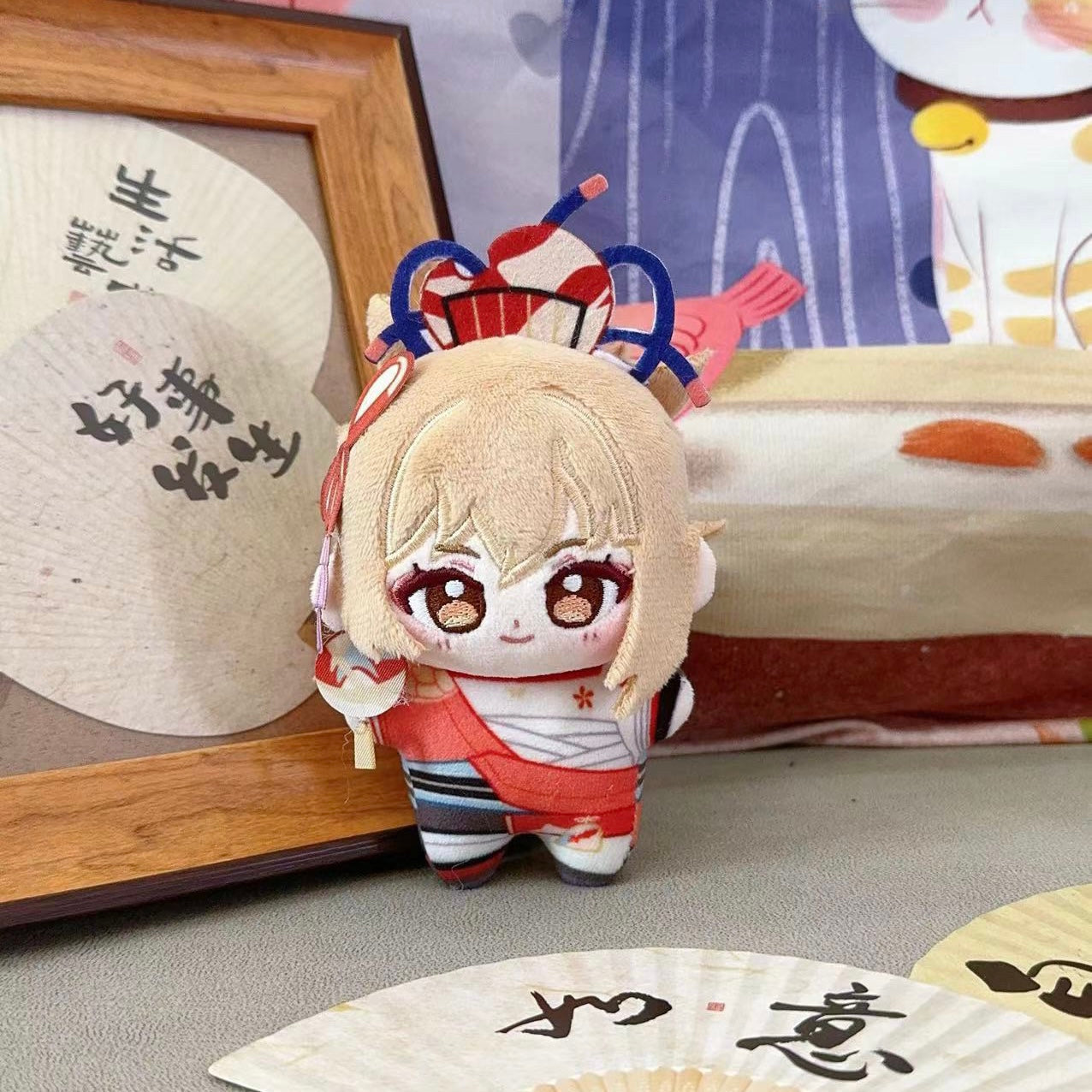 Smile House Plush Genshin Impact Shenhe Yoimiya Arataki Itto Ayato HX Style Plush Doll 12 CM