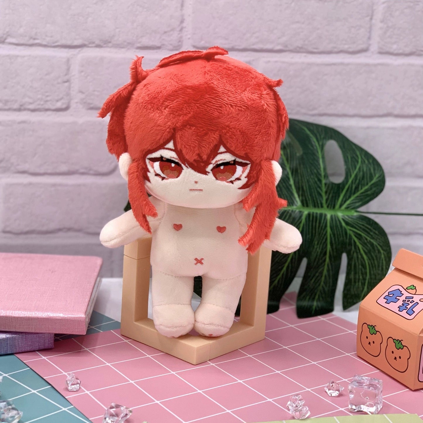 Smile House Plush Genshin Impact plushie Diluc 20CM Plush Doll