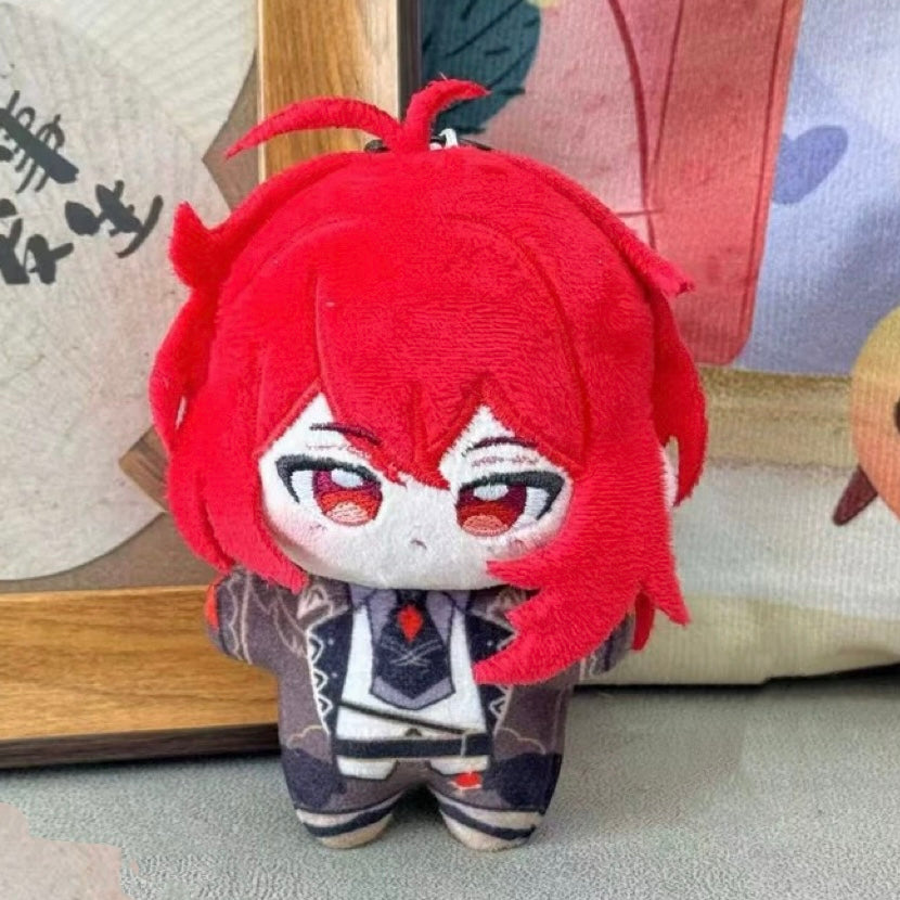 Smile House Plush Genshin Impact Plushies Keqing Klee Shikanoin Heizou Diluc HX Style 12 CM Plush Doll