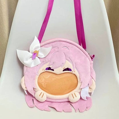 Smile House Plush Honkai Impact 3rd Elysia Backpack Crossbody Bag