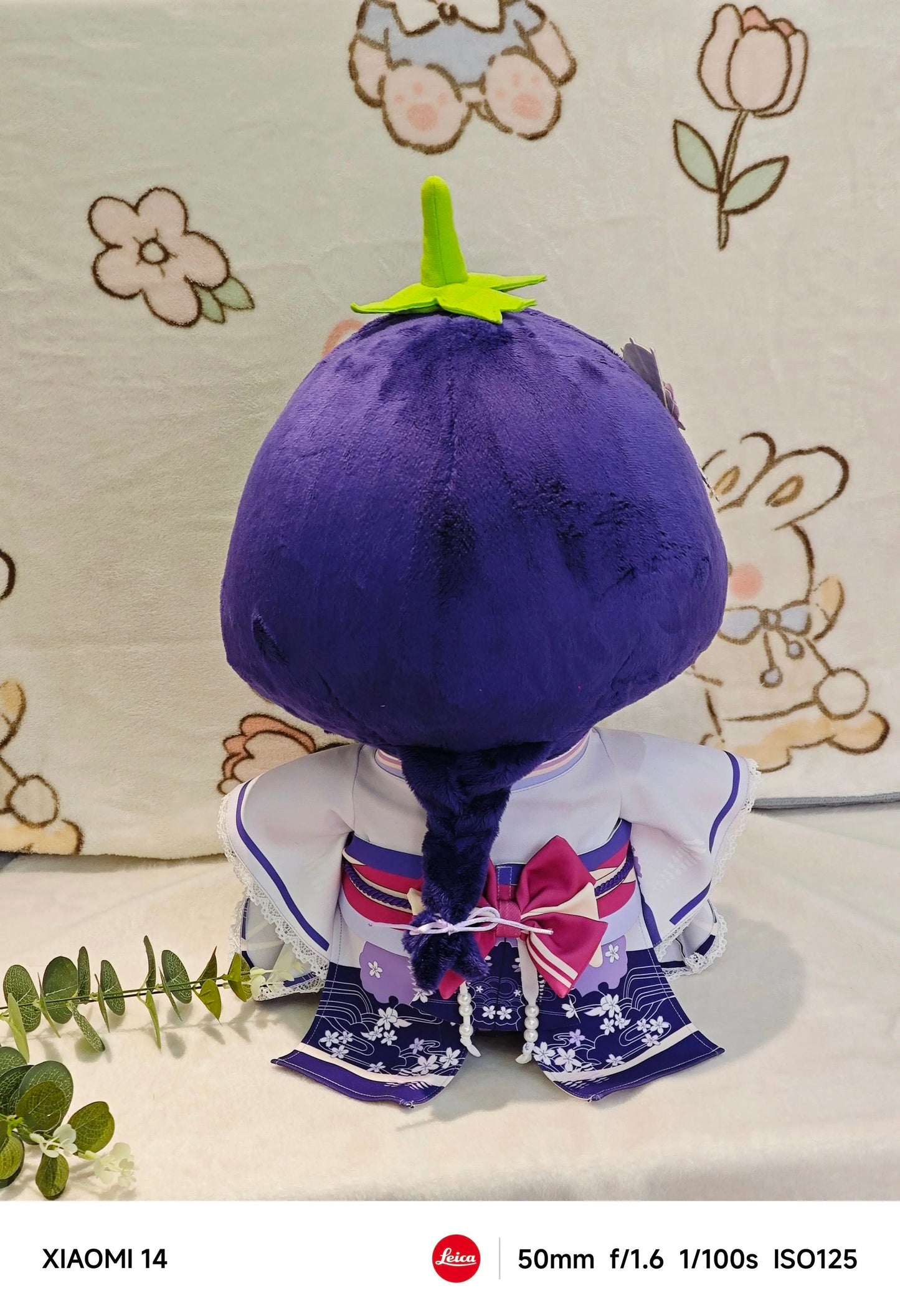 Smile House Plush Genshin Impact Plushies Raiden Shogun Baal Eggplant Ver 40CM Plush Doll