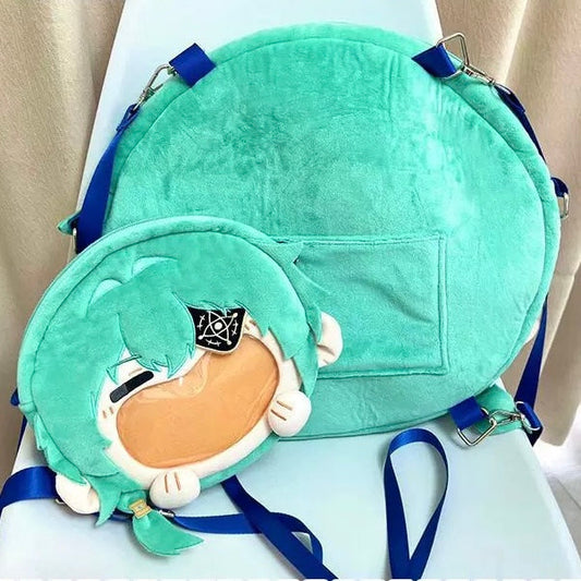Smile House Plush Honkai Star Rail Anaxa Smile Backpack Crossbody Bag